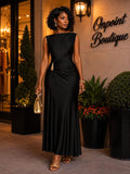 Midnight Elegance Maxi Dress