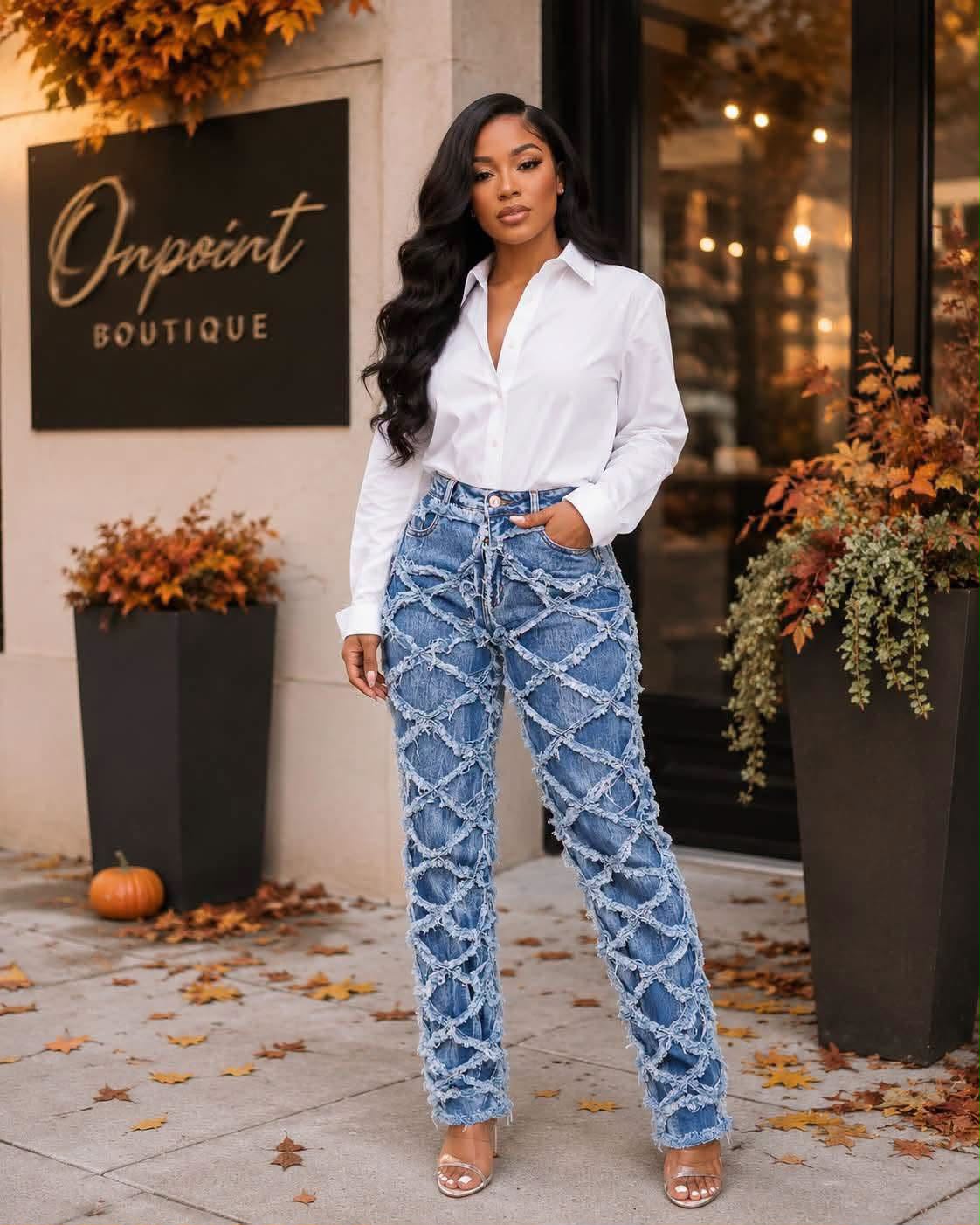Criss Cross Queen Jeans